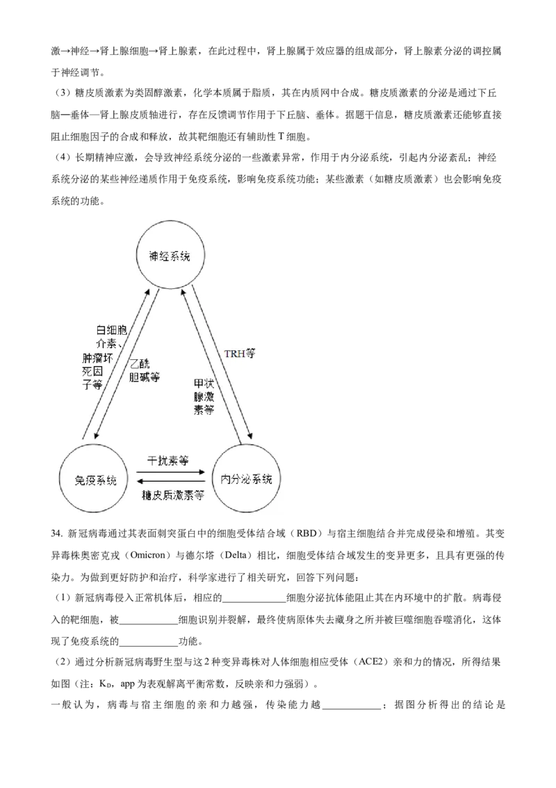 高二上学期期中生物试题（解析版）_高中九科知识点归纳。_人教版高中Word电子版试卷练习试题知识点全科_高中生物试卷习题_生物选修_选修1_人教版生物选修一期中测试（012份）_772