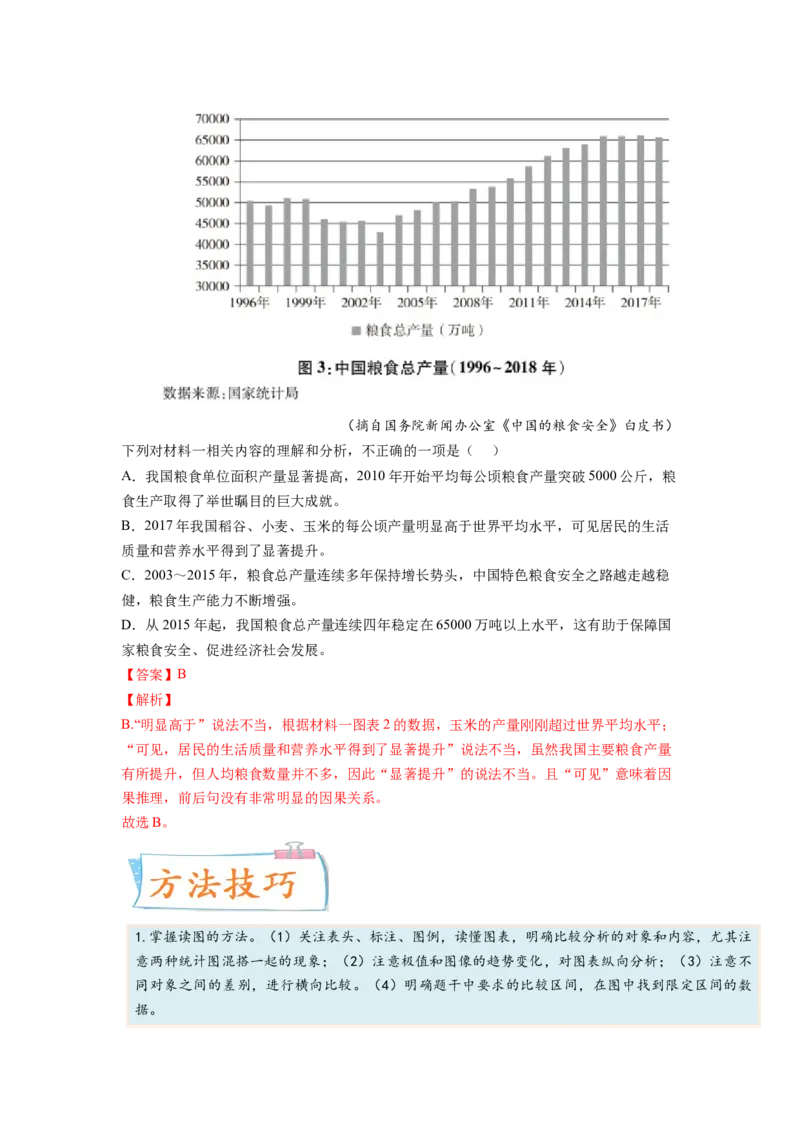 考向37实用类文本阅读之分析图表-备战2023年高考语文一轮复习考点微专题（全国卷地区专用）（解析版）_01高考语文_6赠通用版（老高考）复习资料_一轮复习