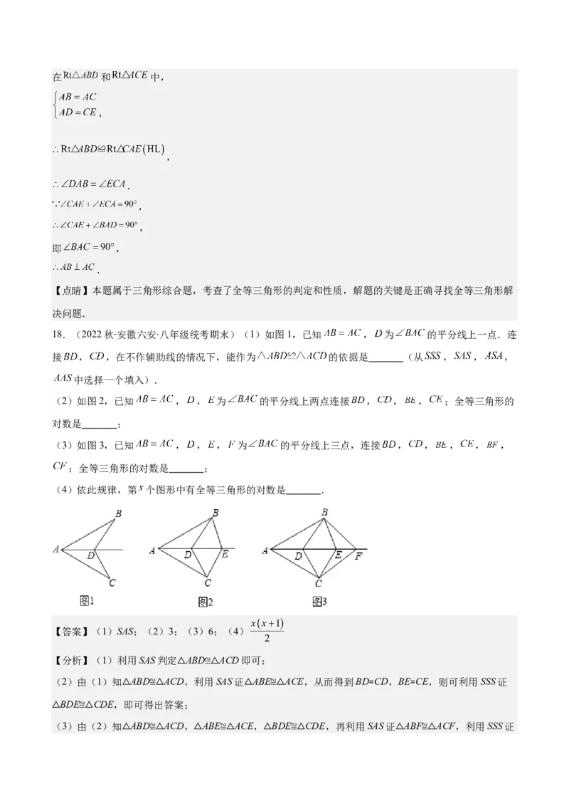 专题12.2三角形全等的判定方法之六大考点（教师版）_初中数学_八年级数学上册（人教版）_重难点专题提优-V8_2024版
