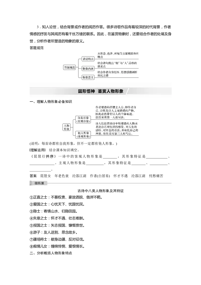 第2部分专题11Ⅲ核心突破突破一品象悟境，鉴赏形象艺术_01高考语文_22022年新高考资料_2022年一轮复习各版本_1.2022年高考语文一轮复习通用版