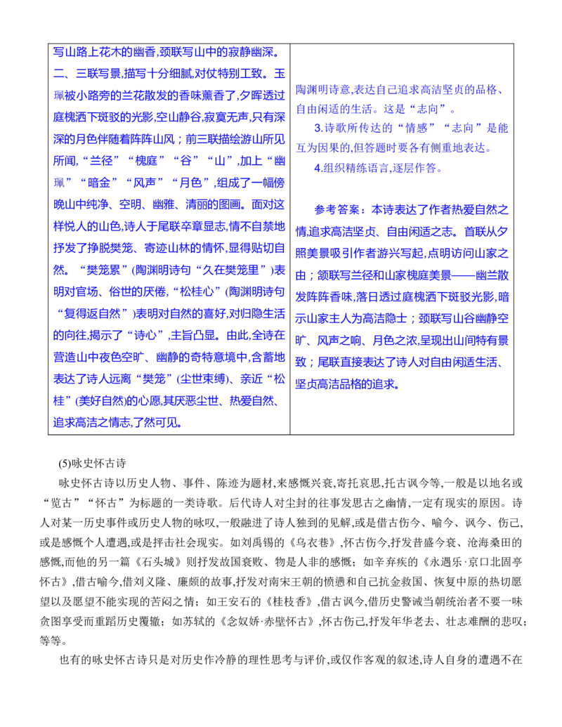 练习18：古诗鉴赏思想观点专练-教考融合2024年高考语文一轮复习诗歌鉴赏专练_01高考语文_4.22024年新高考资料_3.2024专项复习_教考融合2024年高考语文一轮复习诗歌鉴赏专练