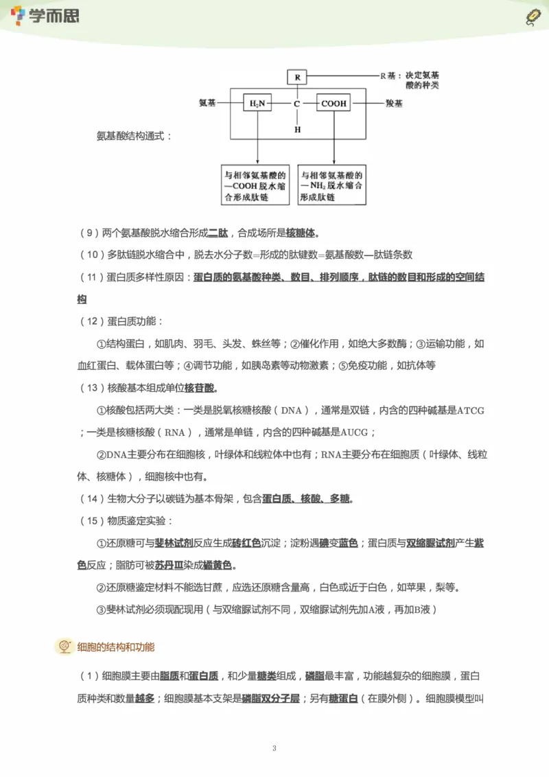 学而思1对1-高中生物知识点汇编_高中九科知识点归纳。_《高中知识点汇编》