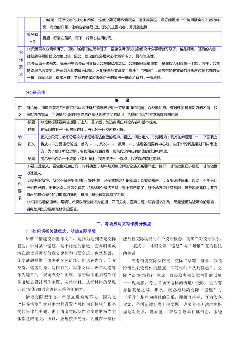考点48考场实用文写作范式_01高考语文_新高考复习资料_2024年新高考资料_一轮复习资料_完备战2024年高考语文一轮复习考点帮（新高考专用）