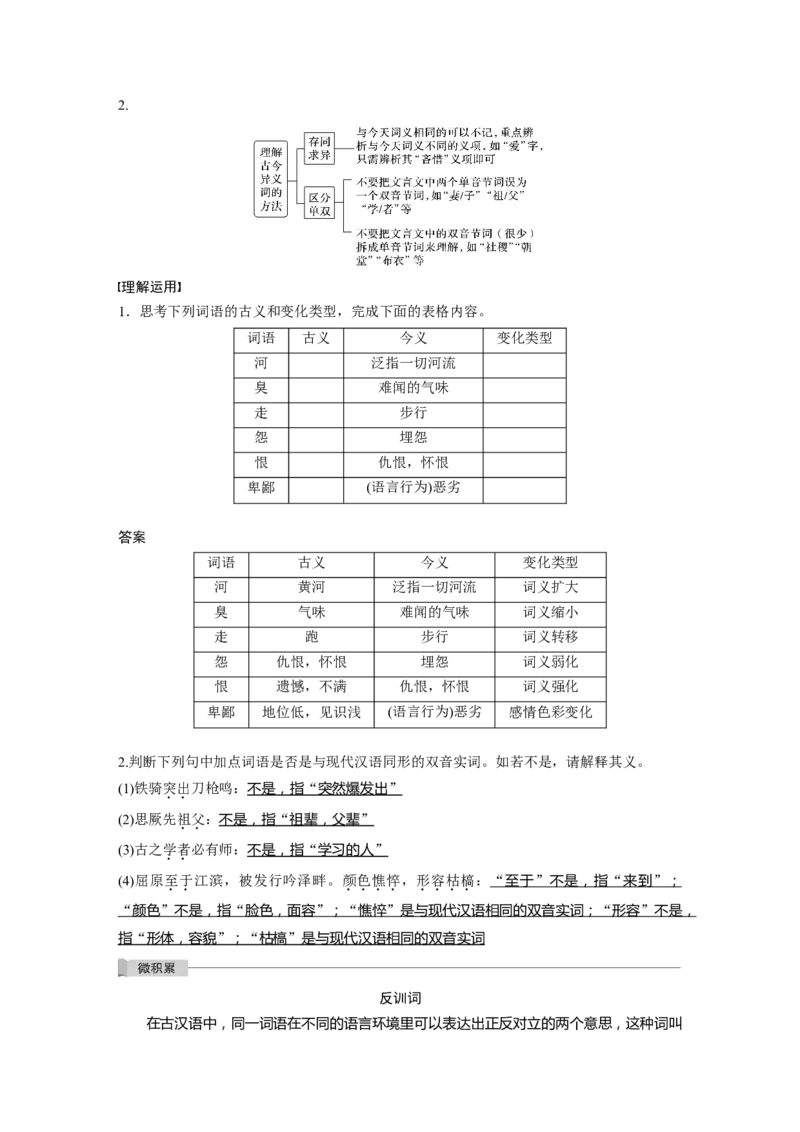 第2部分专题10Ⅲ核心突破突破一勤于积累，善于推断，精解实词含义_01高考语文_22022年新高考资料_2022年一轮复习各版本_1.2022年高考语文一轮复习通用版
