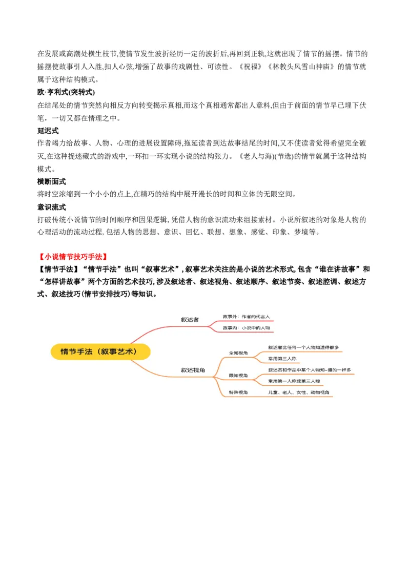 第02讲赏析情节（讲义）解析版_01高考语文_52025年新高考资料_一轮复习_2025年高考语文一轮复习讲练测_小说阅读