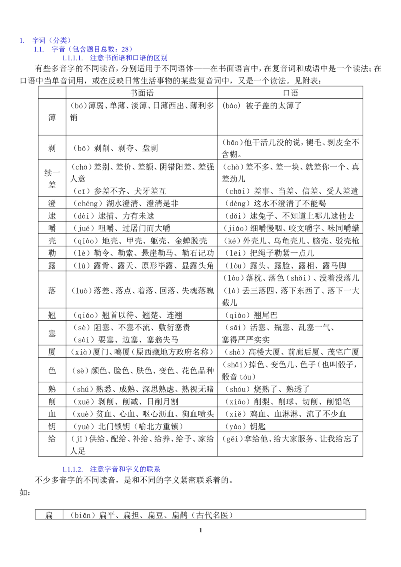 语文_高考语文知识点全集_侧重语法基础知识_128页_高中九科知识点归纳。_语文