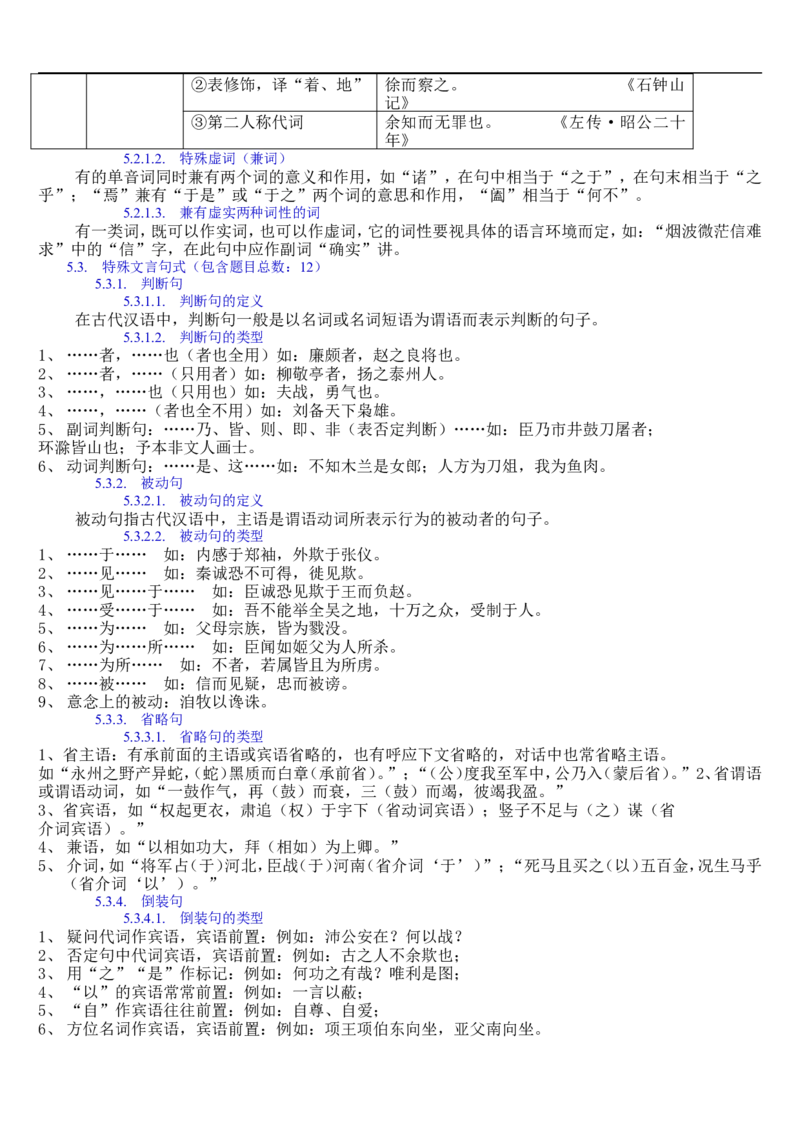 语文_高考语文知识点全集_侧重语法基础知识_128页_高中九科知识点归纳。_语文