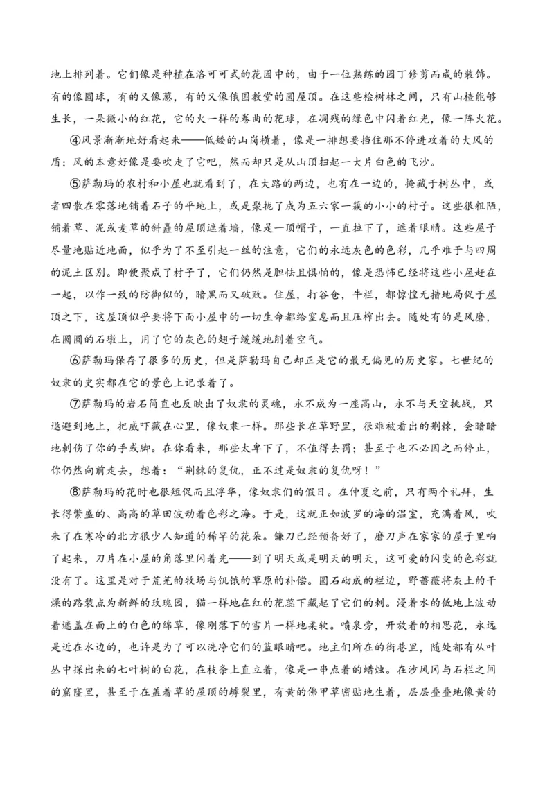 第4节赏析语言艺术-口袋书2024年高考语文一轮复习知识清单（全国通用）（解析版）_01高考语文_通用版（老高考）复习资料_2024年复习资料_第3章文学类文本阅读（一）小说