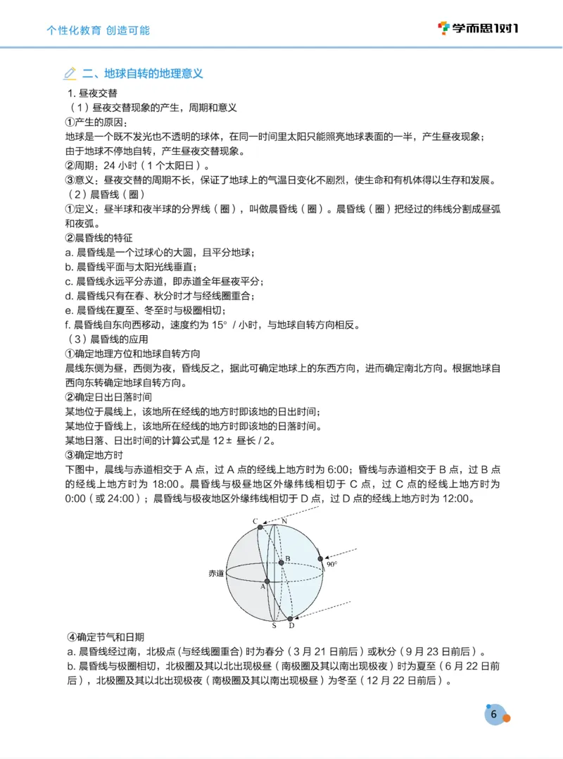学而思1对1-高中地理知识点汇编_高中九科知识点归纳。_《高中知识点汇编》