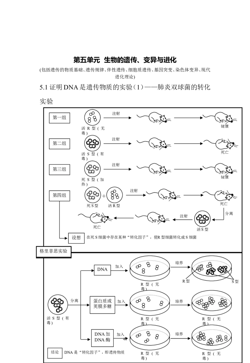 生物_高考生物知识结构网络_侧重知识梳理_86页_高中九科知识点归纳。_生物