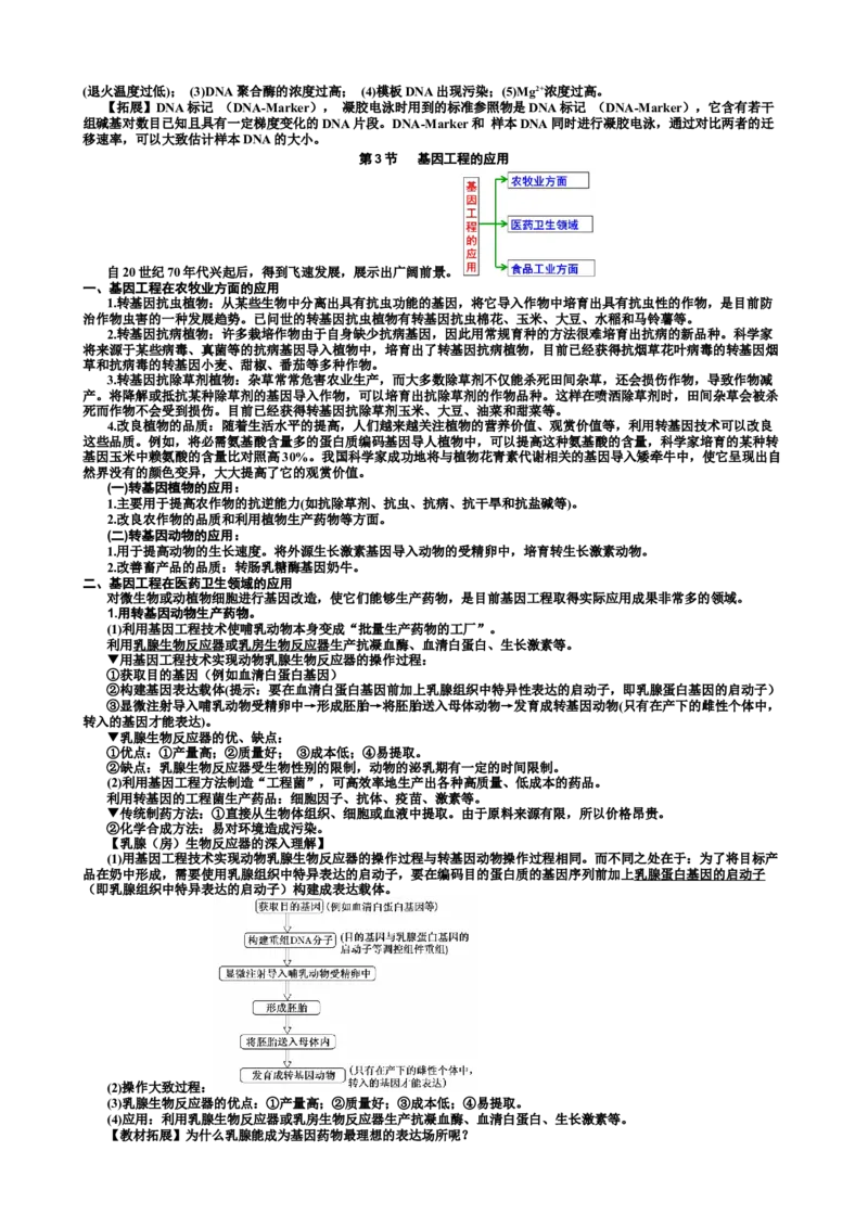 选择性必修3知识总结高二下学期生物人教版选择性必修3_高中九科知识点归纳。_人教版高中Word电子版试卷练习试题知识点全科_高中生物试卷习题_生物选修_选修3