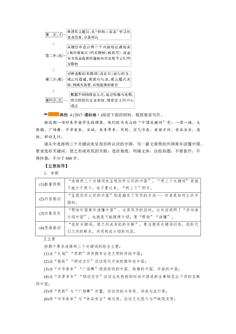 考点1任务驱动型作文的审题立意教案_01高考语文_22022年新高考资料_2022届一轮复习讲练结合_语文系列一_第4板块高考写作_专题1常考三种类型作文的审题立意