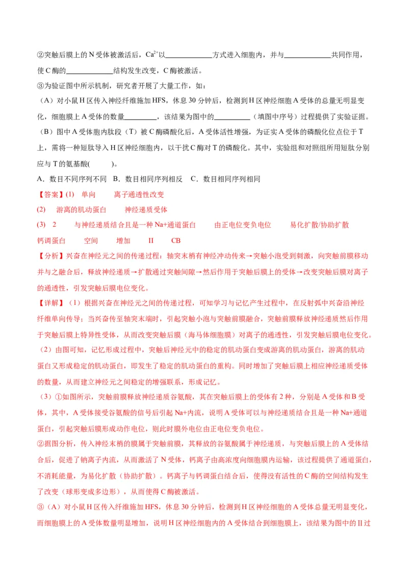 期末模拟卷02（全解全析）（人教版2019）_高中九科知识点归纳。_人教版高中Word电子版试卷练习试题知识点全科_高中生物试卷习题_生物选修_选修1_人教版生物选修一期末试卷（012份）