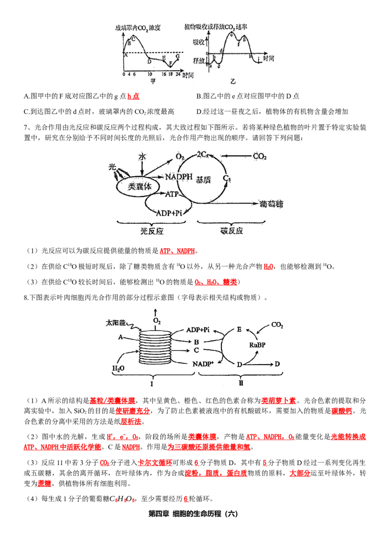 必修一知识点总结高一上学期生物人教版必修1_高中九科知识点归纳。_人教版高中Word电子版试卷练习试题知识点全科_高中生物试卷习题_生物必修_必修1