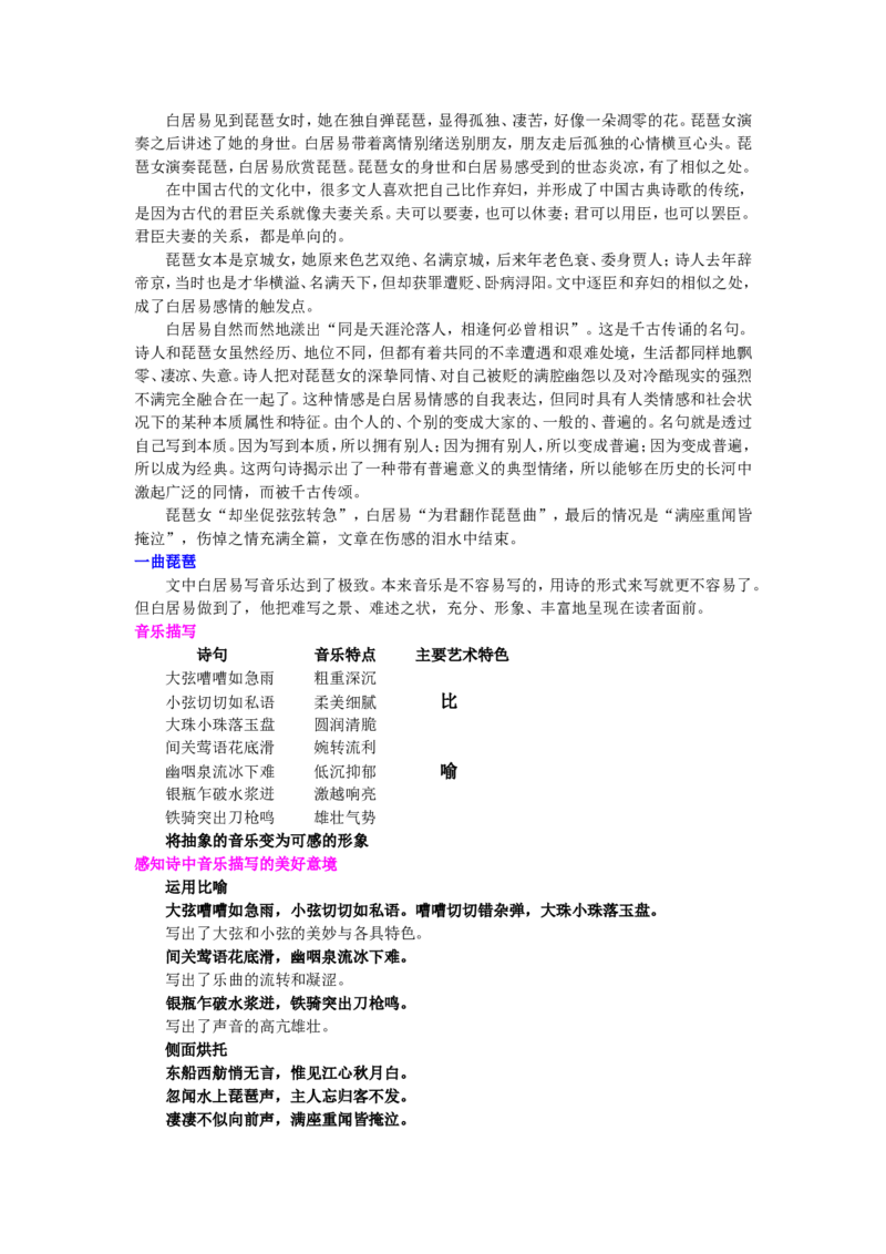 01知识讲解_高语_1高中语文_高一语文_琵琶行并序