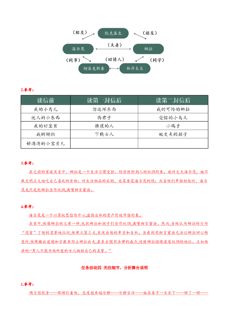 12《玩偶之家》（导学案）-（统编版选择性必修中册）_高语_高中语文_选择性必修中册_导学案