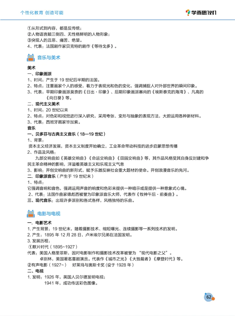 学而思1对1-高中历史知识点汇编_高中九科知识点归纳。_《高中知识点汇编》