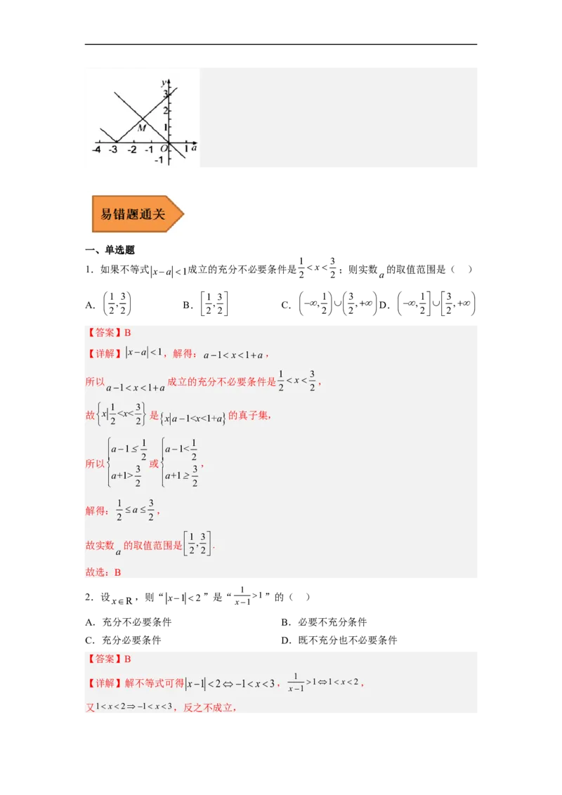 易错点18不等式选讲（解析版）_2.2025数学总复习_赠品通用版（老高考）复习资料_专项复习_备战2023年高考数学考试易错题（全国通用）