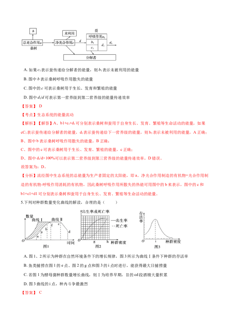 高二生物上学期期末测试卷01（人教版2019选择性必修2）（解析版）_高中九科知识点归纳。_人教版高中Word电子版试卷练习试题知识点全科_高中生物试卷习题_生物选修_选修2