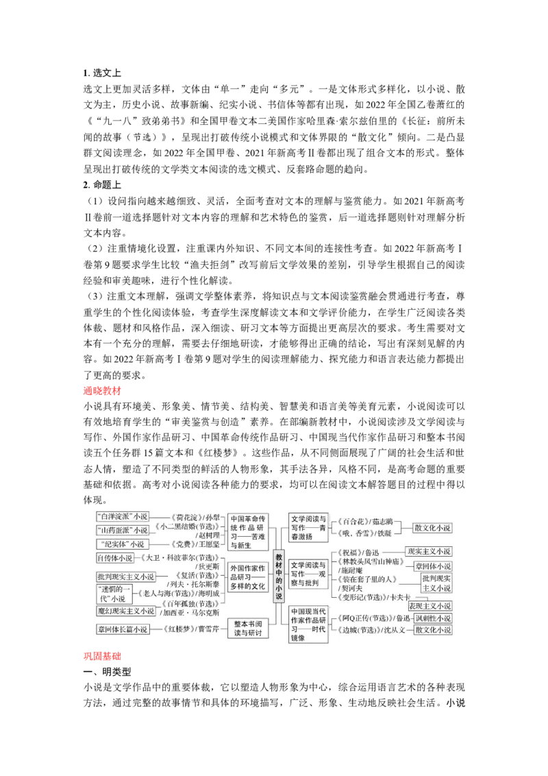 考点32小说阅读整体备考_01高考语文_新高考复习资料_2024年新高考资料_一轮复习资料_完备战2024年高考语文一轮复习考点帮（新高考专用）