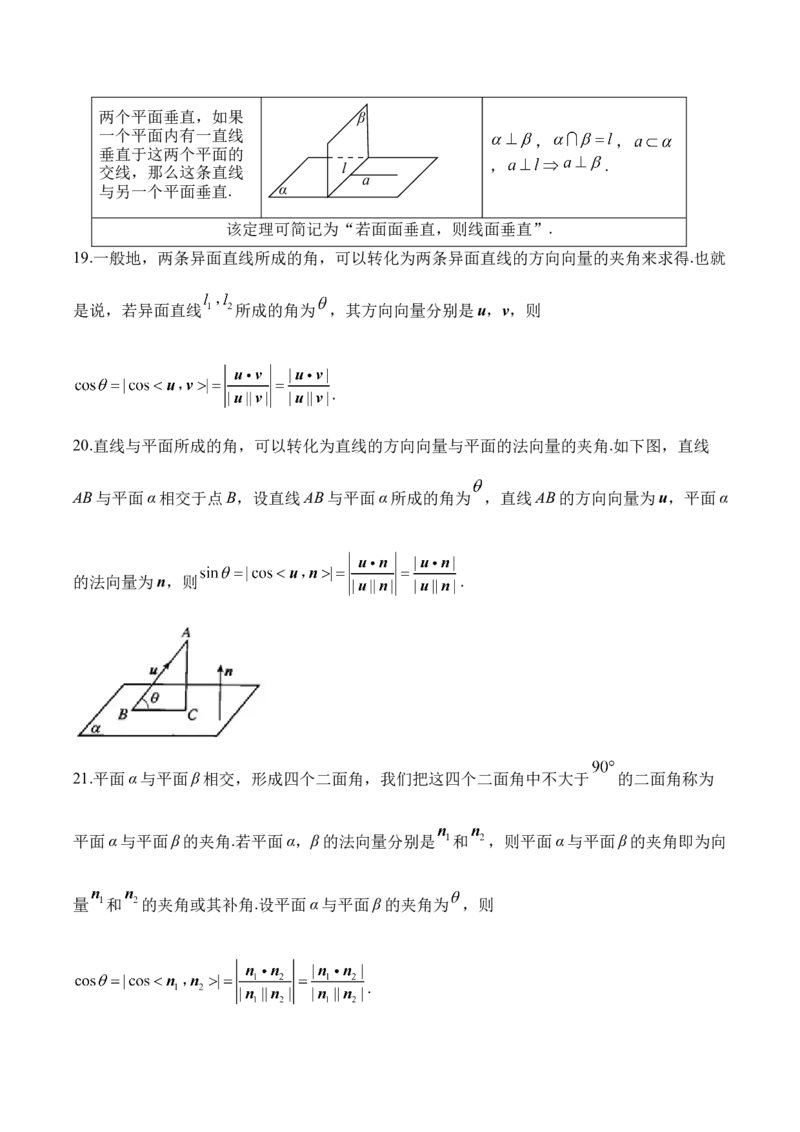 空间向量与立体几何&mdash;&mdash;2025高考数学一轮复习易混易错专项复习（含解析）_2.2025数学总复习_2025年新高考资料_一轮复习_2025高考数学一轮复习易混易错专项复习（含解析）（完结）