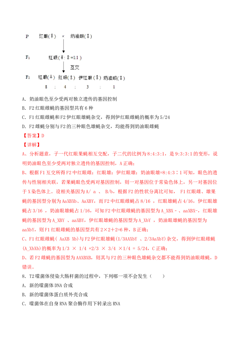 期末检测卷02（提升练）(解析版）_高中九科知识点归纳。_人教版高中Word电子版试卷练习试题知识点全科_高中生物试卷习题_生物必修_必修2_人教版生物必修二期末试卷（016份）