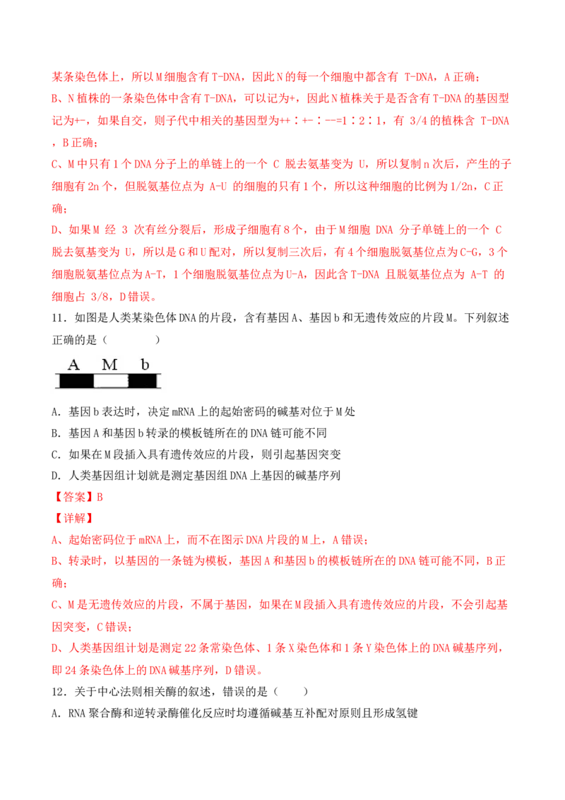 期末检测卷02（提升练）(解析版）_高中九科知识点归纳。_人教版高中Word电子版试卷练习试题知识点全科_高中生物试卷习题_生物必修_必修2_人教版生物必修二期末试卷（016份）
