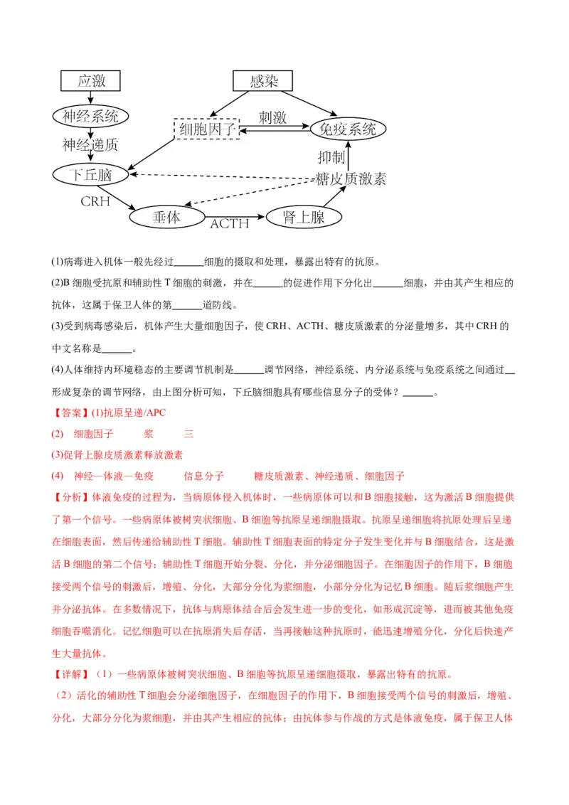 期末模拟卷01（全解全析）（人教版2019）_高中九科知识点归纳。_人教版高中Word电子版试卷练习试题知识点全科_高中生物试卷习题_生物选修_选修1_人教版生物选修一期末试卷（012份）