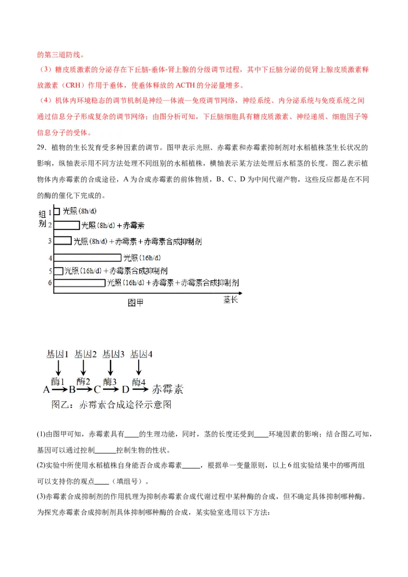 期末模拟卷01（全解全析）（人教版2019）_高中九科知识点归纳。_人教版高中Word电子版试卷练习试题知识点全科_高中生物试卷习题_生物选修_选修1_人教版生物选修一期末试卷（012份）