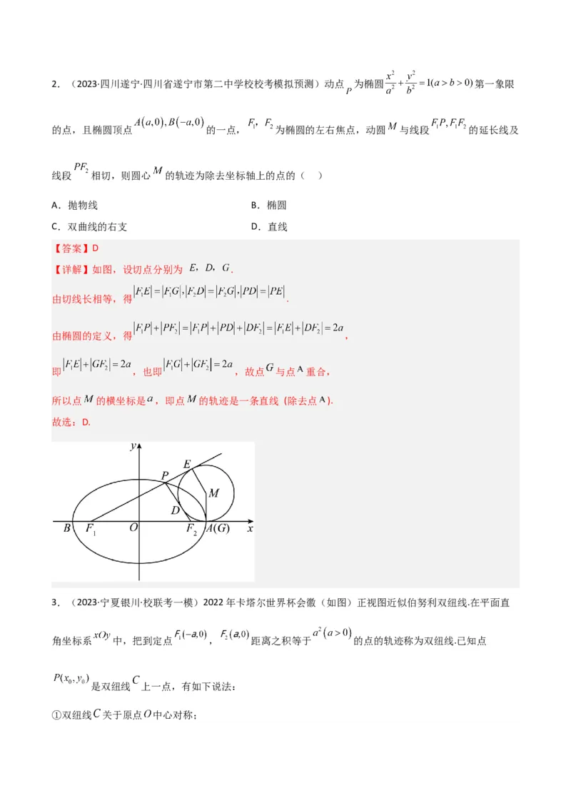 秘籍09圆锥曲线小题归类（9大题型）（解析版）_2.2025数学总复习_2023年新高考资料_备战2023年高考数学抢分秘籍（新高考专用）