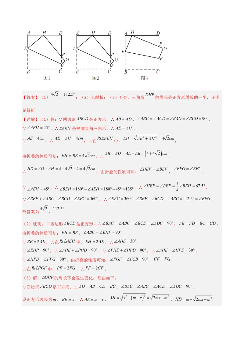 专题13特殊的平行四边形中的的图形变换模型之翻折（折叠）模型解读与提分精练（人教版）（教师版）_初中数学_八年级数学下册（人教版）_常见几何模型全归纳-V13_2025版