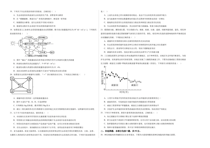 期末模拟卷01（考试版A3版）测试范围：人教版2019选择性必修1+选择性必修2_高中九科知识点归纳。_人教版高中Word电子版试卷练习试题知识点全科_高中生物试卷习题_生物选修_选修1