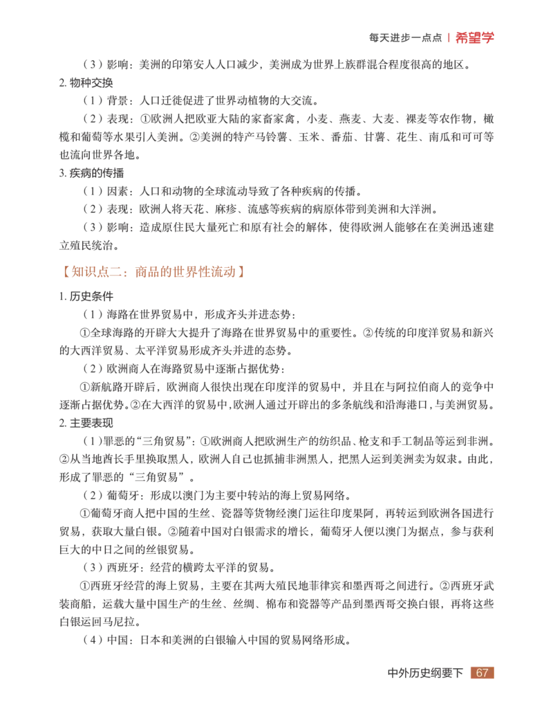 学而思-希望学-高中历史知识手册_高中九科知识点归纳。_《高中知识点汇编》