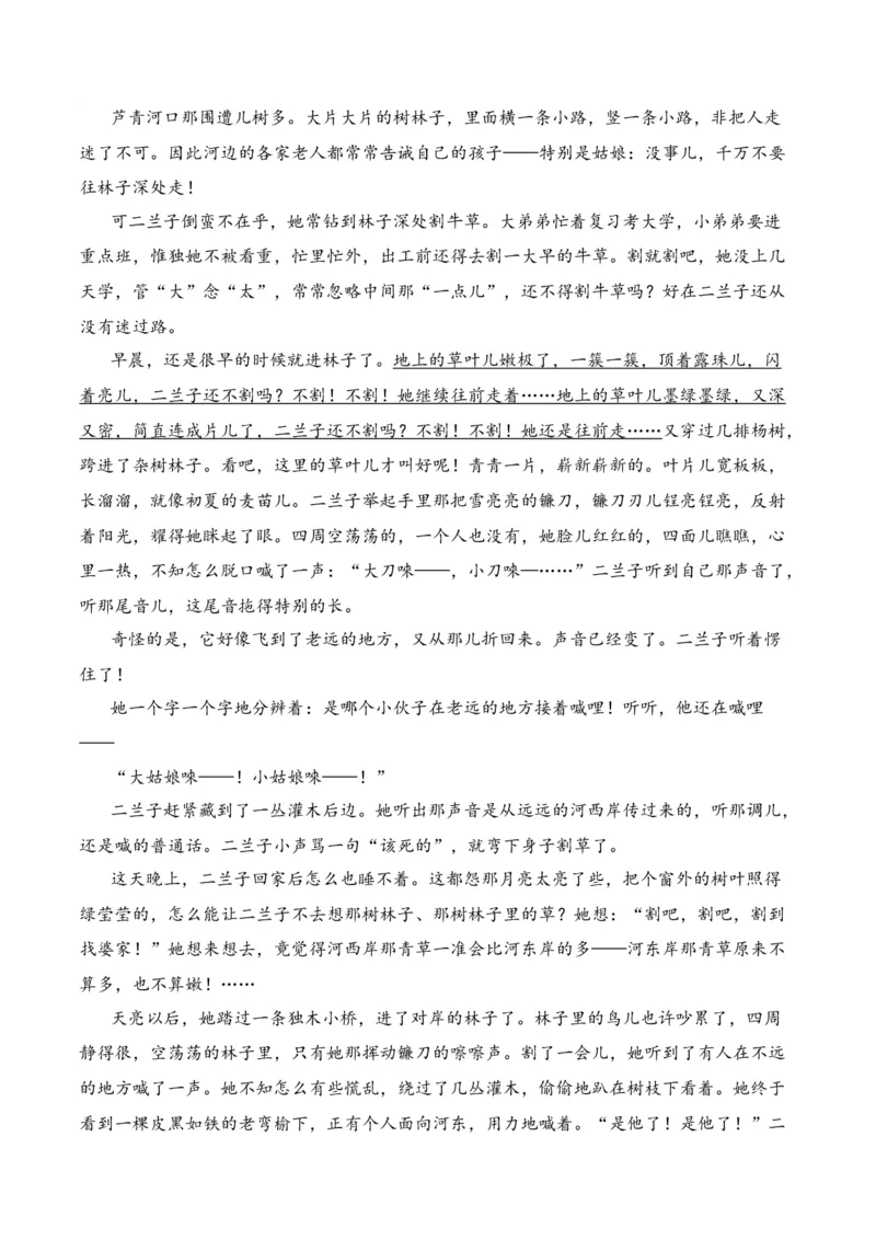 第5节小说文本特征-口袋书2024年高考语文一轮复习知识清单（全国通用）（原卷版）_01高考语文_通用版（老高考）复习资料_2024年复习资料_第3章文学类文本阅读（一）小说