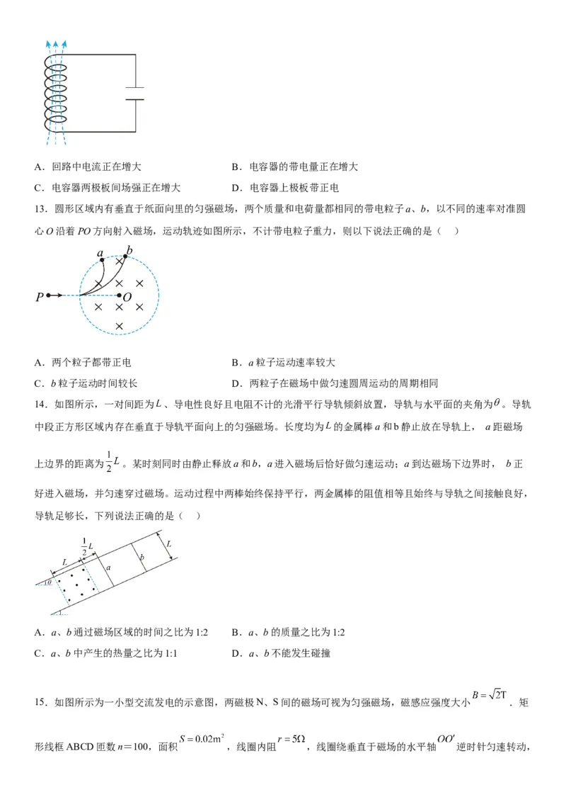 高中物理选择性必修第二册全册考试高分突破必刷检测卷（培优版）_高中九科知识点归纳。_人教版高中Word电子版试卷练习试题知识点全科_高中生物试卷习题_生物选修_选修2