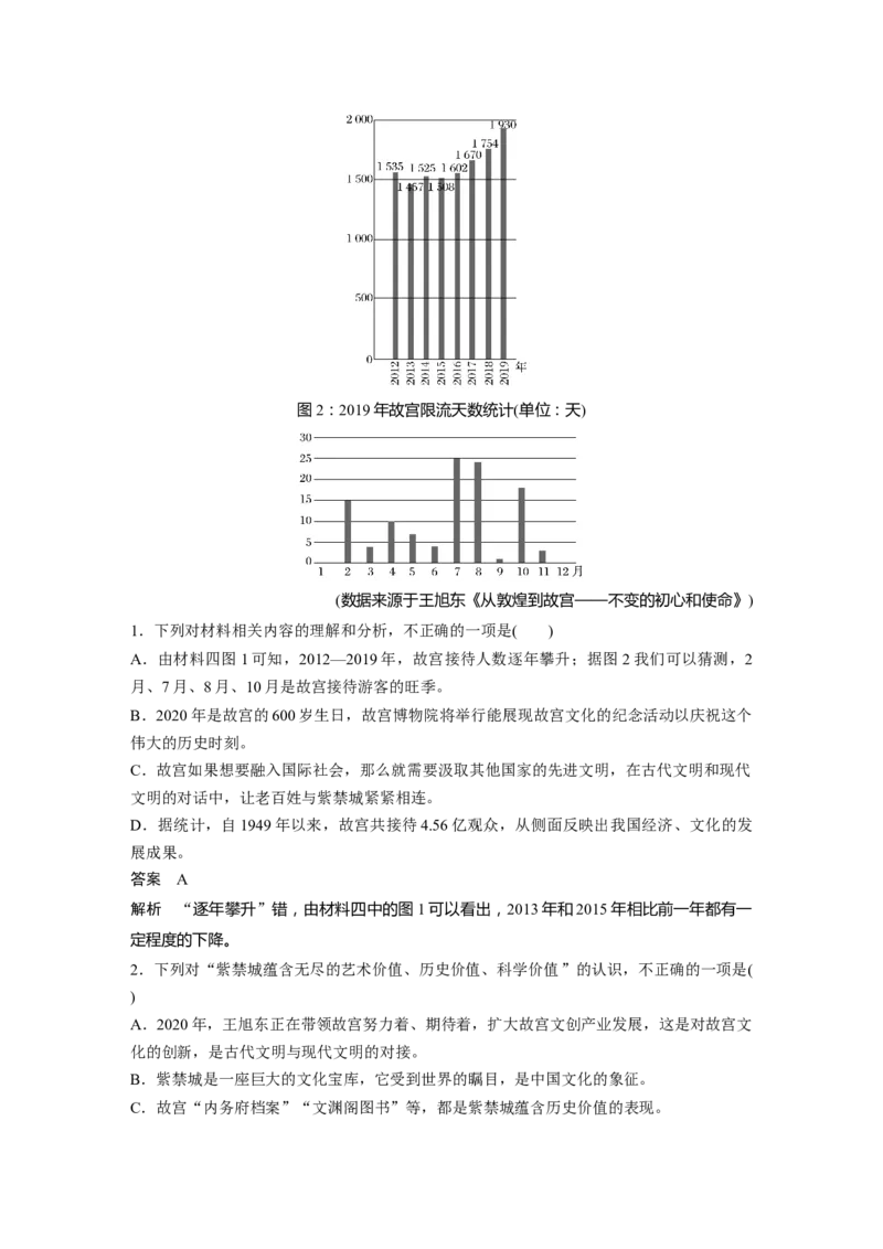 第2部分非连续实用类文本阅读群文通练1紫禁城走红&mdash;&mdash;故宫文化全国卷高考语文二轮复习提分讲义_01高考语文_6赠通用版（老高考）复习资料_二轮复习_362