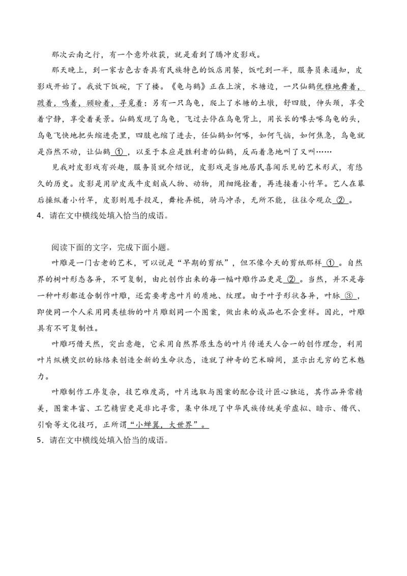 第2节正确使用词语（包括熟语）-口袋书2024年高考语文一轮复习知识清单（全国通用）（原卷版）_01高考语文_通用版（老高考）复习资料_2024年复习资料_第1章语言文字运用