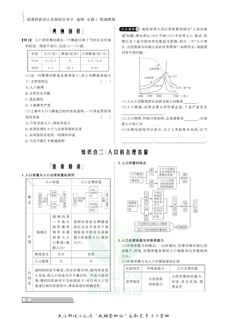 名师同步导学地理湘教版必修2_名师同步导学_高中地理