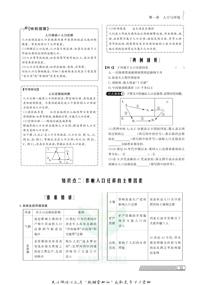 名师同步导学地理湘教版必修2_名师同步导学_高中地理