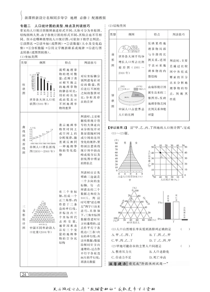 名师同步导学地理湘教版必修2_名师同步导学_高中地理