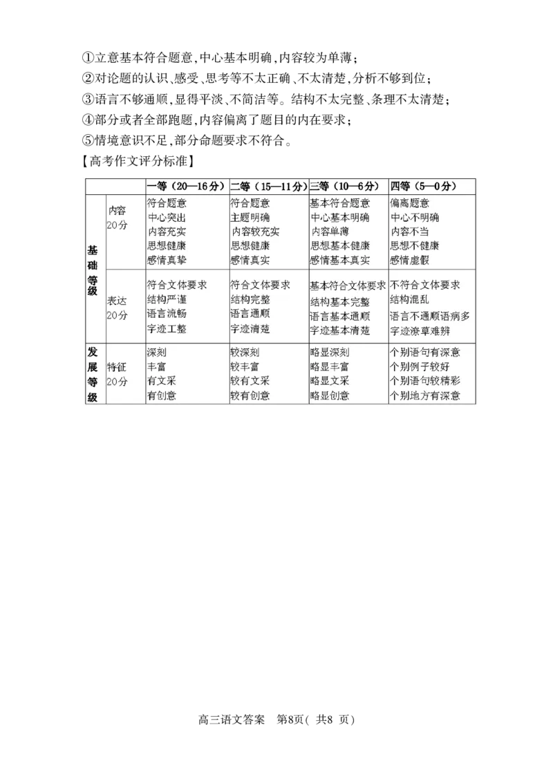 语文答案_01高考语文_32023年新高考资料_3模拟题_老高考_老高考1月更新_2023河南省信阳市普通高中高三第二次教学质量检测1.16-17语文