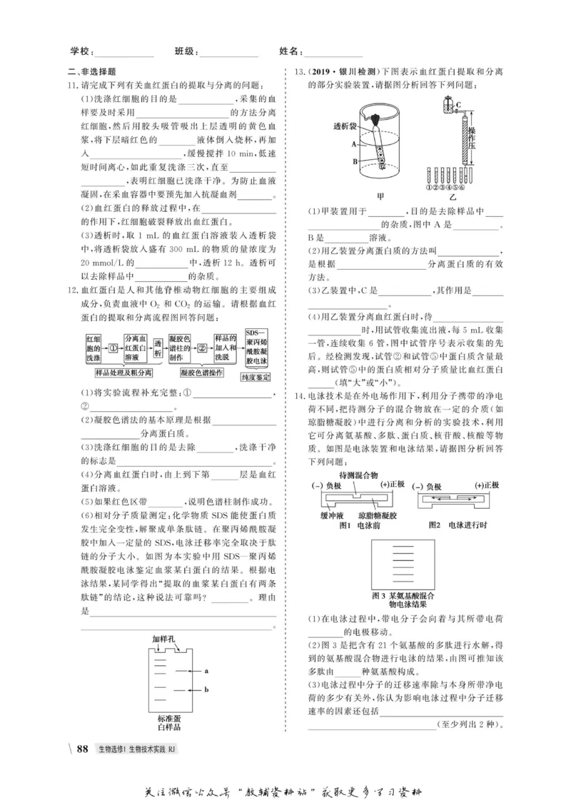名师同步导学生物人教版选修1-生物技术实践_名师同步导学_高中生物