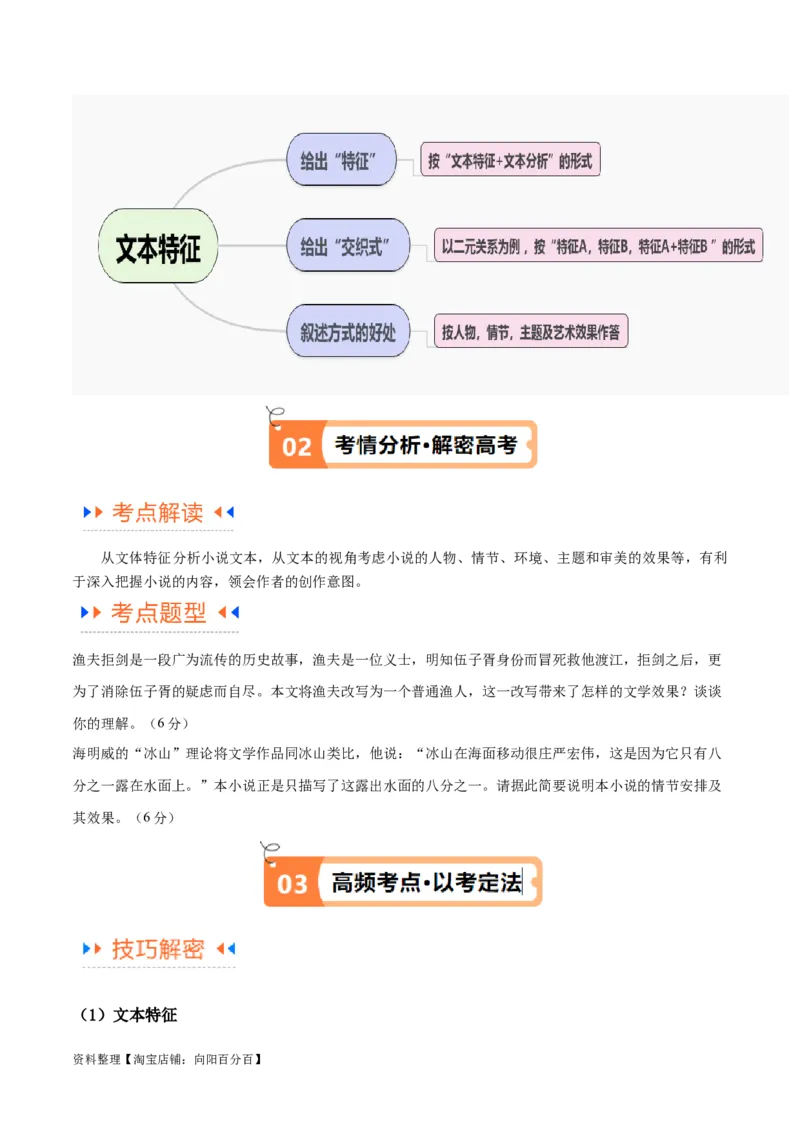 解密08文学类文本阅读小说之综合探究分析（讲义）（解析版）_01高考语文_新高考复习资料_2024年新高考资料_二轮复习资料_讲义_教师版（含答案解析）