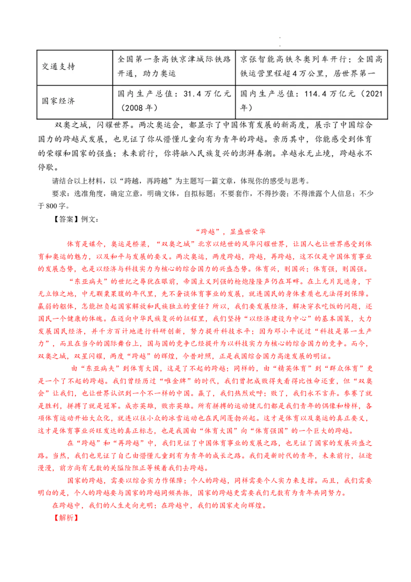 重难点20新材料作文-2023年高考语文热点&bull;重点&bull;难点专练（全国通用）（解析版）_01高考语文_6赠通用版（老高考）复习资料_专项复习