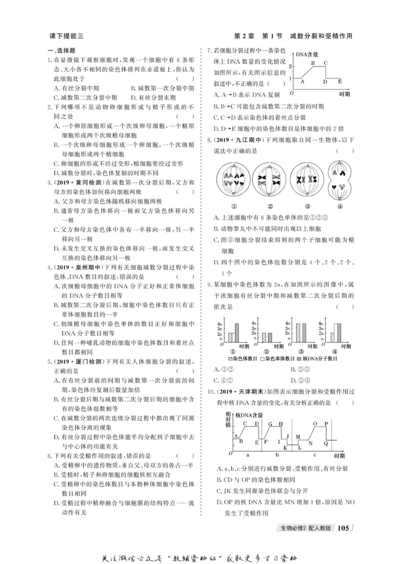 名师同步导学生物人教版必修2_名师同步导学_高中生物