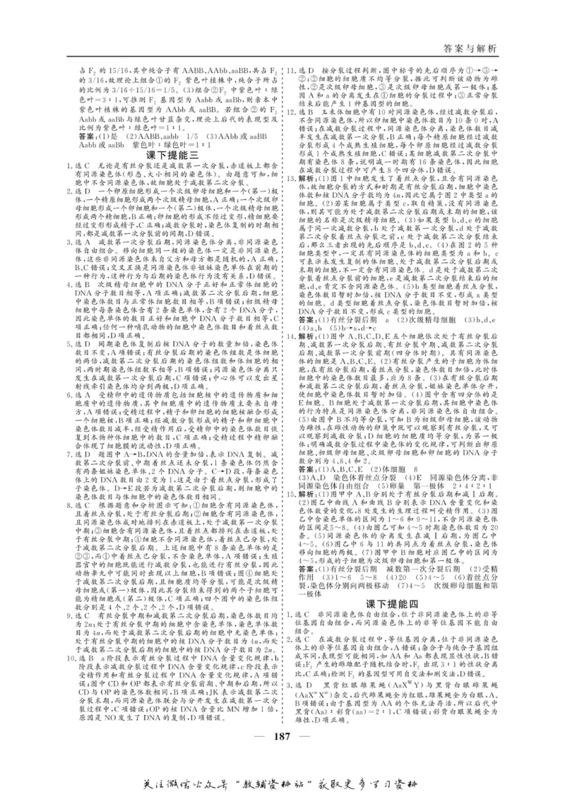 名师同步导学生物人教版必修2_名师同步导学_高中生物