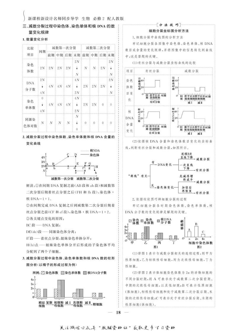 名师同步导学生物人教版必修2_名师同步导学_高中生物