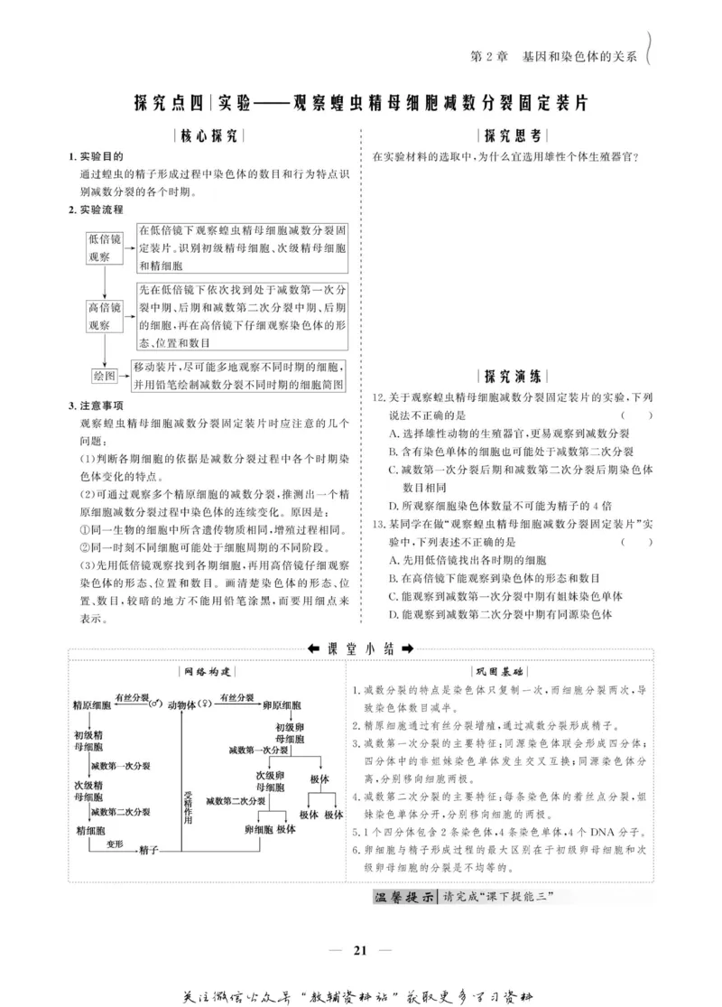 名师同步导学生物人教版必修2_名师同步导学_高中生物