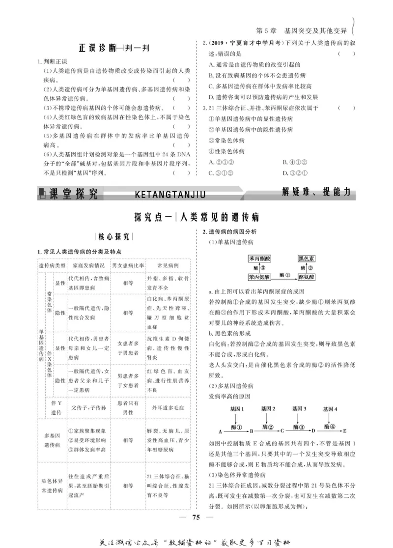 名师同步导学生物人教版必修2_名师同步导学_高中生物