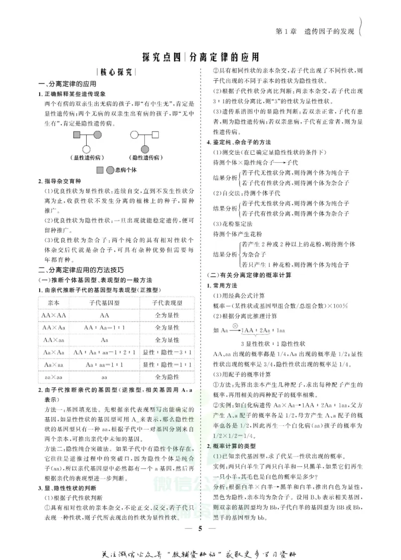 名师同步导学生物人教版必修2_名师同步导学_高中生物